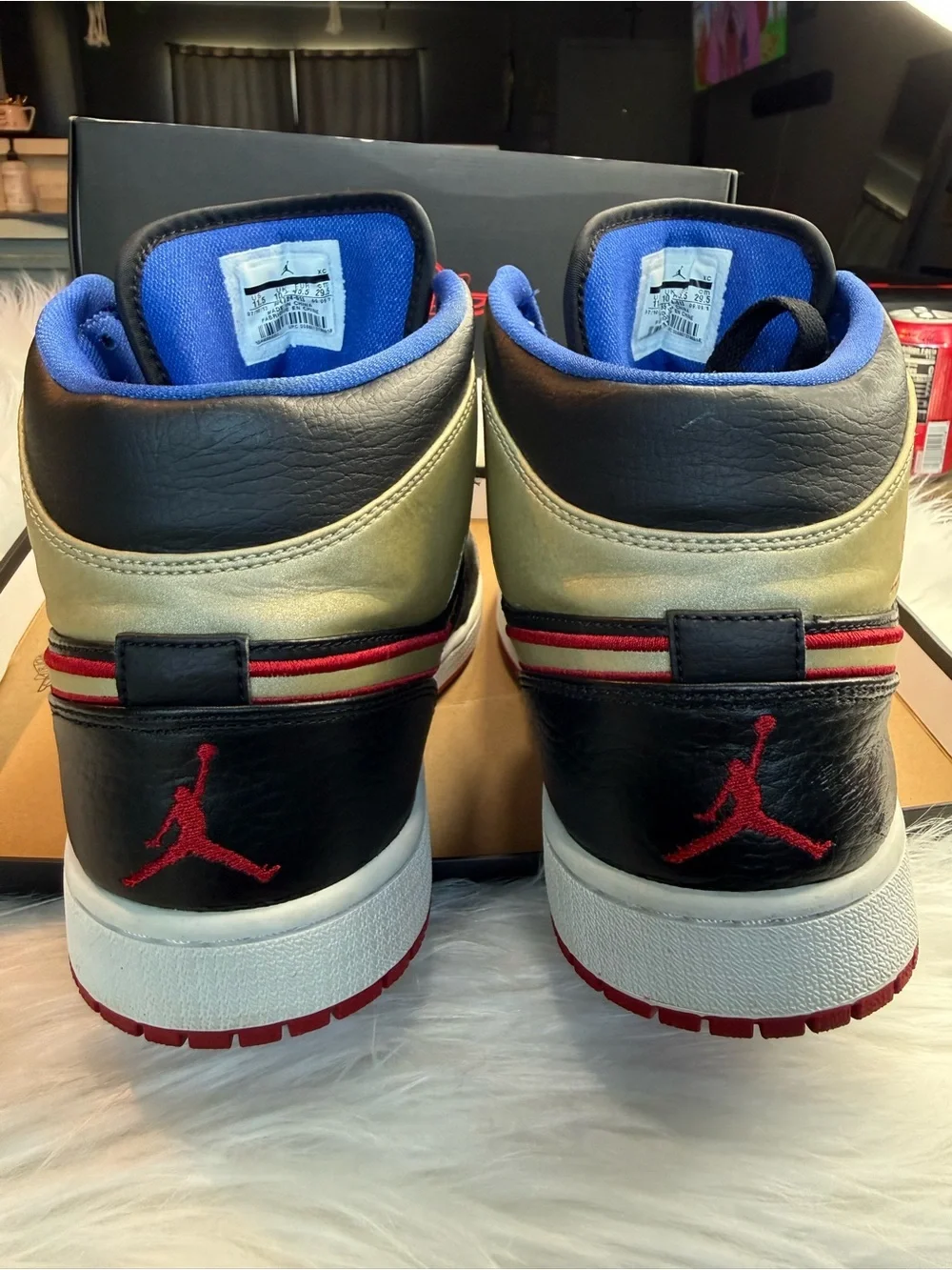 Jordan Low-Top Sneakers Black Blue